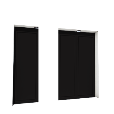 Enlever la décoration de la première, troisième et quatrième porte