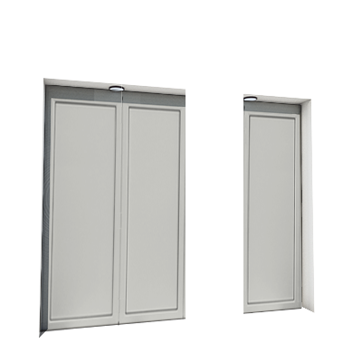 Enlever la décoration de la première, deuxième et troisième porte